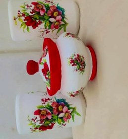 تصویر قندان و گلدان 