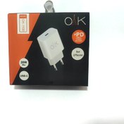 تصویر آداپتور OAK CH-1100 USB-C 20W /شارژر 20وات اوآک تایپ سی 