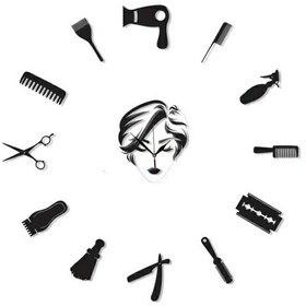 تصویر ساعت دیواری آرایشگاه زنانه 