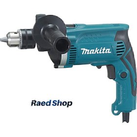 تصویر دریل برقی چکشی ماکیتا 710 وات 3200 دور پک کامل Makita HP1630 Makita HP1630 Hammer Drill 3200RPM 710w