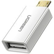 تصویر تبدیل Micro USB - OTG به USB 2.0 یوگرین مدل 30529-US195 Ugreen US195-30529 Micro USB Male To USB 2.0 A Female OTG Adapter