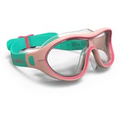 تصویر ماسک شناگری - سایز S - صورتی - شیشه‌های شفاف - 100 Swimdow V2 | Decathlon | 785895722 | اورجینال 