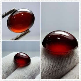 تصویر نگین گارنت هسونایت طبیعی تراش Cabochon 