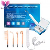 تصویر دستگاه هایفرکانسی چهار سر هیدرودرمی پرتابل LZ006-A Portable LZ006-A four-head high-frequency hydroderma device