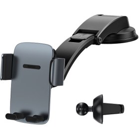 تصویر پایه نگهدارنده موبایل بیسوس SUYK010014 Baseus SUYK010014 Easy Control Pro Clamp Car Mount Holder