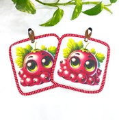 تصویر دستگیره آشپزخانه طرح فانتزی گوجه فرنگی (یک جفت ) 