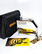 تصویر قفل دیسکی موتور ضدبرش مدل دلفینی بزرگ برند کهن | KOHAN 