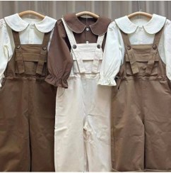 تصویر ست شومیز و بیلر دخترانه مدل کلاسیک وینتج 