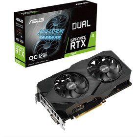 تصویر کارت گرافیک ایسوس مدل RTX2060 12G DUAL OCحافظه 12 گیگابایت 