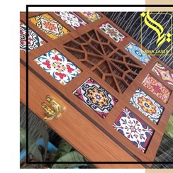 تصویر جعبه پذیرایی طرح کاشی 