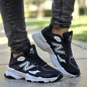 تصویر کفش کتانی اسپرت نیو بالانس مدل نیوبالانس رنگ مشکی سفید با جنس فابیلاک 