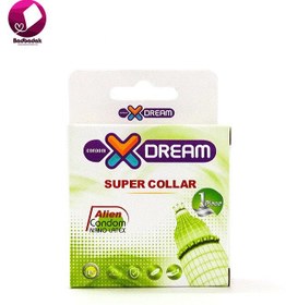 تصویر کاندوم فضایی یک عددی سوپر کولار(اره ماهی) ایکس دریم X Dream Super Collar Condom 1piece