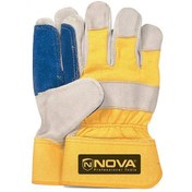 تصویر دستکش چرمی کف دوبل ۱۰/۵ اینچ نووا مدل NTG-9001 