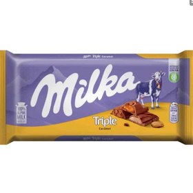 تصویر شکلات 100 گرم میلکا با کارامل Milka 