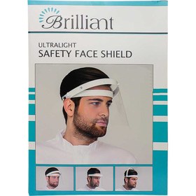 تصویر شیلد محافظ کلاهی متحرک برند Brilliant ا Face Shield Face Shield