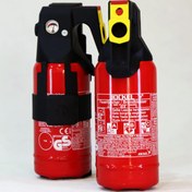 تصویر کپسول آتش نشانی 1 کیلویی پودر و گاز ژاکل آلمان (مدل فلاسکی) 