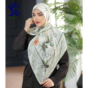 تصویر روسری حاشیه دار طرح گل (194) 