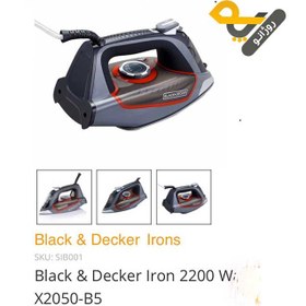 تصویر اتو بخار 2200 وات بلک اند دکر X2050 Black and Decker Steam Iron