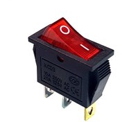 تصویر کلید تک پل مدل KCD3 - قرمز 