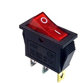 تصویر کلید تک پل مدل KCD3 - قرمز 