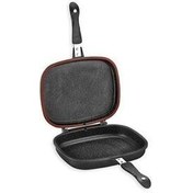 تصویر تابه قابل شکستن مربع دو طرفه 2 قطعه سیاه برابر Schafer 