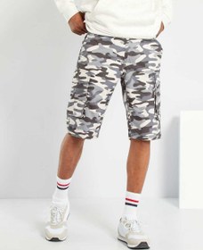 تصویر شلوارک کماندویی (چریکی) پسرانه نخ کتان برند کیابی کد XF565 ا Camouflage Bermuda shorts XF565 Camouflage Bermuda shorts XF565