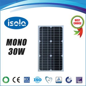 تصویر پنل خورشیدی 30 وات OSDA-ISOLA مونو کریستال 