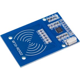 تصویر ماژول RFID RC522 با قابلیت خواندن و نوشتن فرکانس ۱۳.۵۶ مگاهرتز 