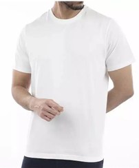 تصویر تی شرت مردانه یقه گرد سفید آر ان اس RNS کد 12021990 