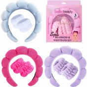 تصویر پک تل و مچ بند حوله ای 