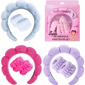 تصویر پک تل و مچ بند حوله ای 