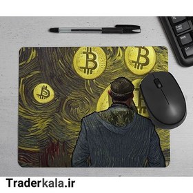 تصویر ماوس پد طرح بیت کوین کدMP1068 