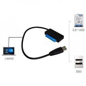 تصویر کابل تبدیل هارد SATA به USB 3 SATA to USB Cable - USB 3.0 to 2.5” SATA III Hard Drive Adapter - External Converter for SSD/HDD Data Transfer