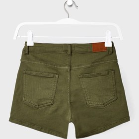 تصویر شلوارک جین دکمه‌دار نوجوانان برند mango Youth Teen Buttoned Denim Shorts