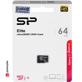 تصویر مموری کارت Silicon Power U1 Elite microSDXC-100MB/S-64GB 