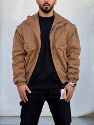 تصویر کاپشن خلبانی کتان 