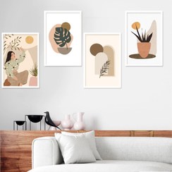 تصویر تابلو دکوراتیو لایت طرح برگ انجیری کد 965 سایز ۴۰×۶۰ سانتی متر 