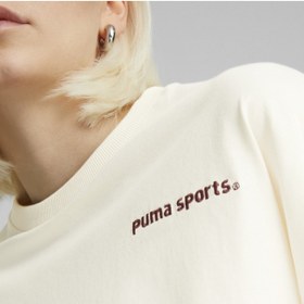 تصویر تی‌شرت گرافیکی زنانه اورسایز TEAM برند puma TEAM Womens Graphic Oversized T-shirt