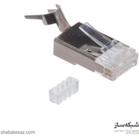 تصویر کانکتور Cat6A کی نت پلاس بسته 20 عددی مدل KP-NC6AS20 Knet Plus KP-NC6AS20 Cat6A STP Connector-20PCS