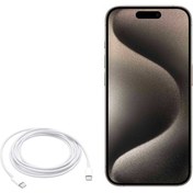تصویر کابل شارژر اورجینال آیفون 15 پرو مکس اپل ا iPhone 15ProMax Charger Cable iPhone 15ProMax Charger Cable