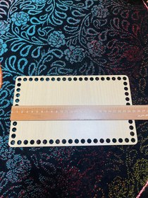 تصویر کفی چوبی مستطیل ساده در ابعاد مختلف - سایز۳۰در۱۵ 