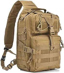 Hopopower Tactical Sling Bag Pack Military Assault Rucksack