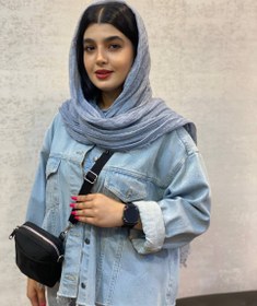 تصویر شال کنفی حصیری - سبز 