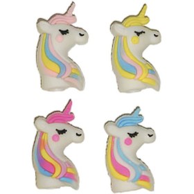 تصویر سرمدادی مدل یونیکورن مجموعه 4 عددی 