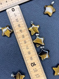 تصویر آویز ستاره سنگ طبیعی - چشم ببر 