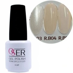 تصویر لاک ژل ناخن اسر مدل رابر بیس کد R.B04 OSER LAK
