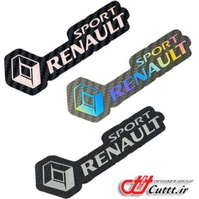 تصویر استیکر چسبی RENAULT SPORT کد 10462 