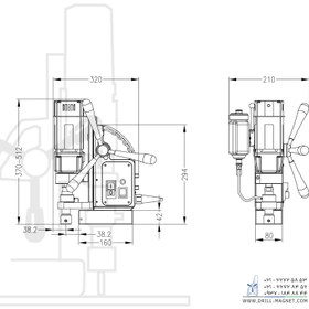 تصویر دریل مگنت یوروبور 32 میلی متر مدل ECO.32 Euroboor Magnetic Drilling Machine ECO.32 Plus