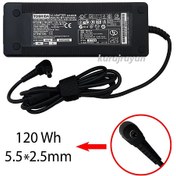 تصویر آداپتور لپ تاپ توشیبا 19V 6.3A 