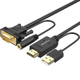 تصویر کابل تبدیل HDMI به VGA لنشن مدلVC-HPVA-P1 طول 2 متر VC-HPVA-P1